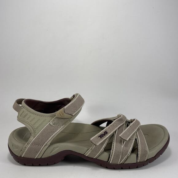 Teva Tirra Hiking Outdoor Active Sandals Womens Size 8 Shoes Strappy Khaki Cream - Picture 1 of 9